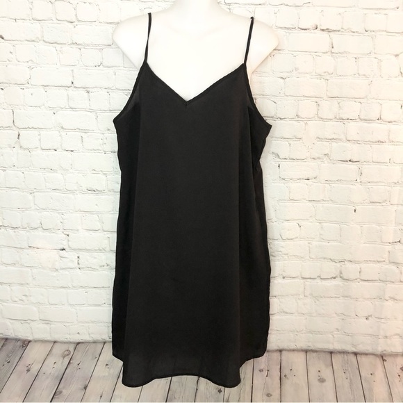 Dresses & Skirts - Black Sheer Spaghetti Strap Dress Small